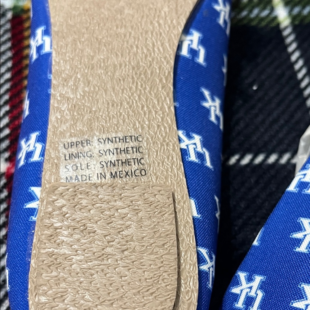 Spirit Blue Patterned Flats - Picture 7 of 9
